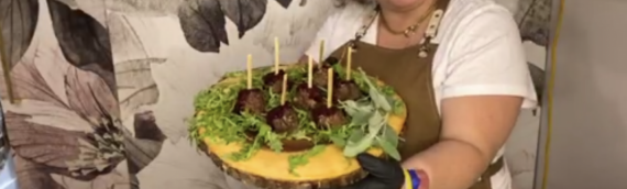 Buffalo Meatballs with Wojapi Sauce