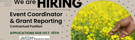 SDSPA Seeking Organic Regenerative Events Coordinator & Grant Reporter