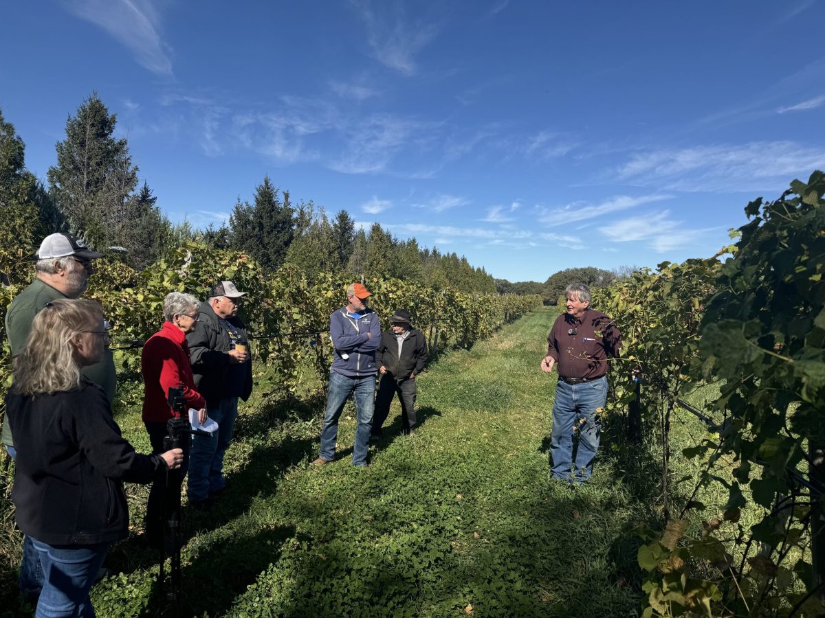 Lewis and Clark Lake Vineyard Tour Highlights Organic Management Principles